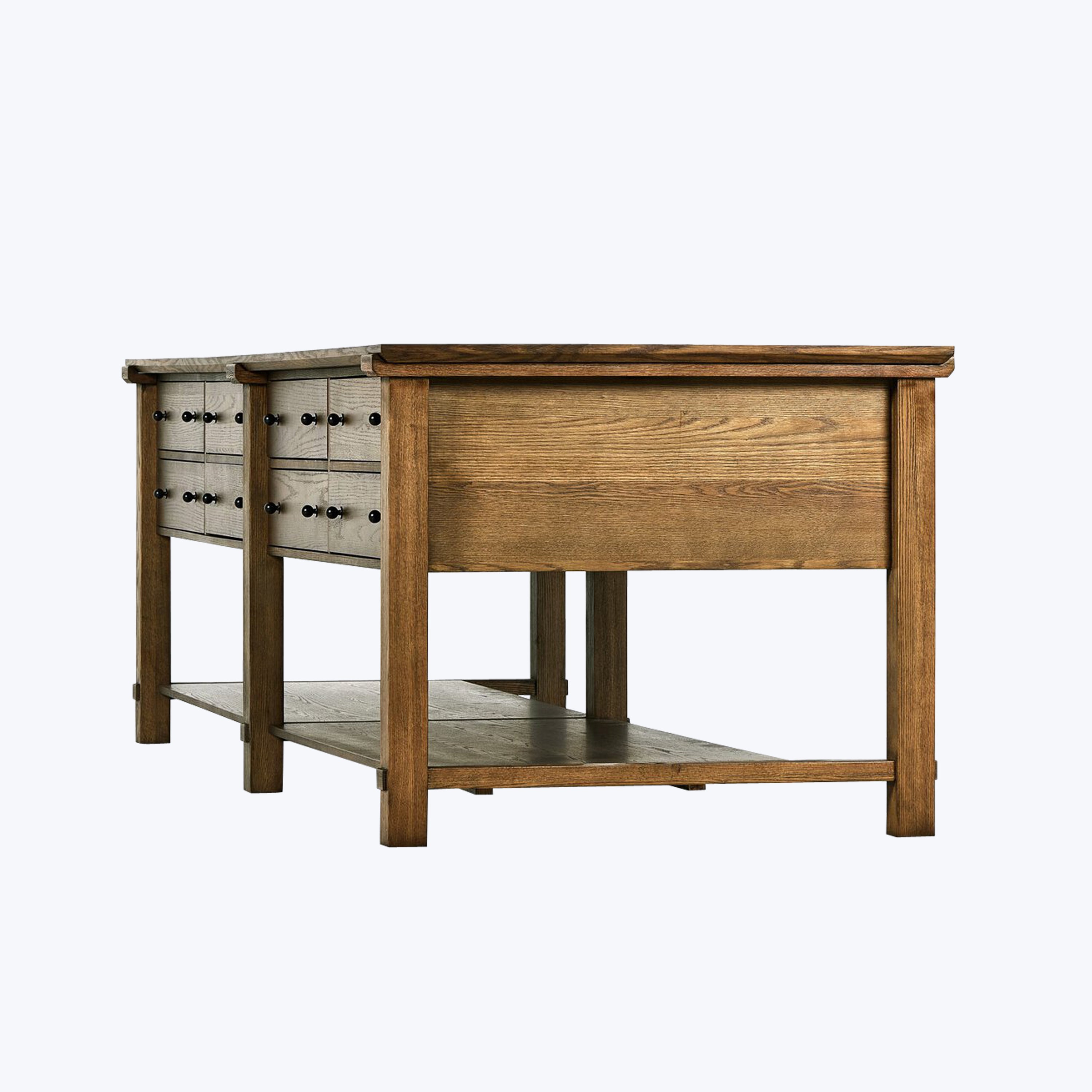 Gardendale Kitchen Island 118" / Tan Oak Veneer