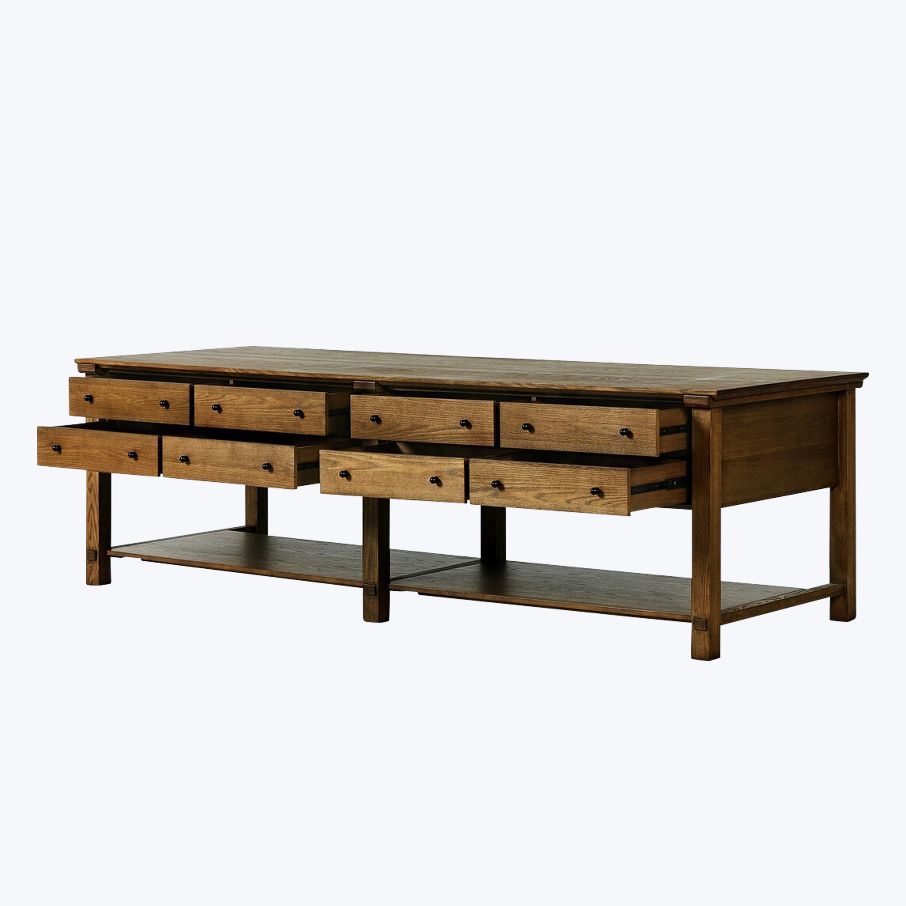 Gardendale Kitchen Island 118" / Tan Oak Veneer