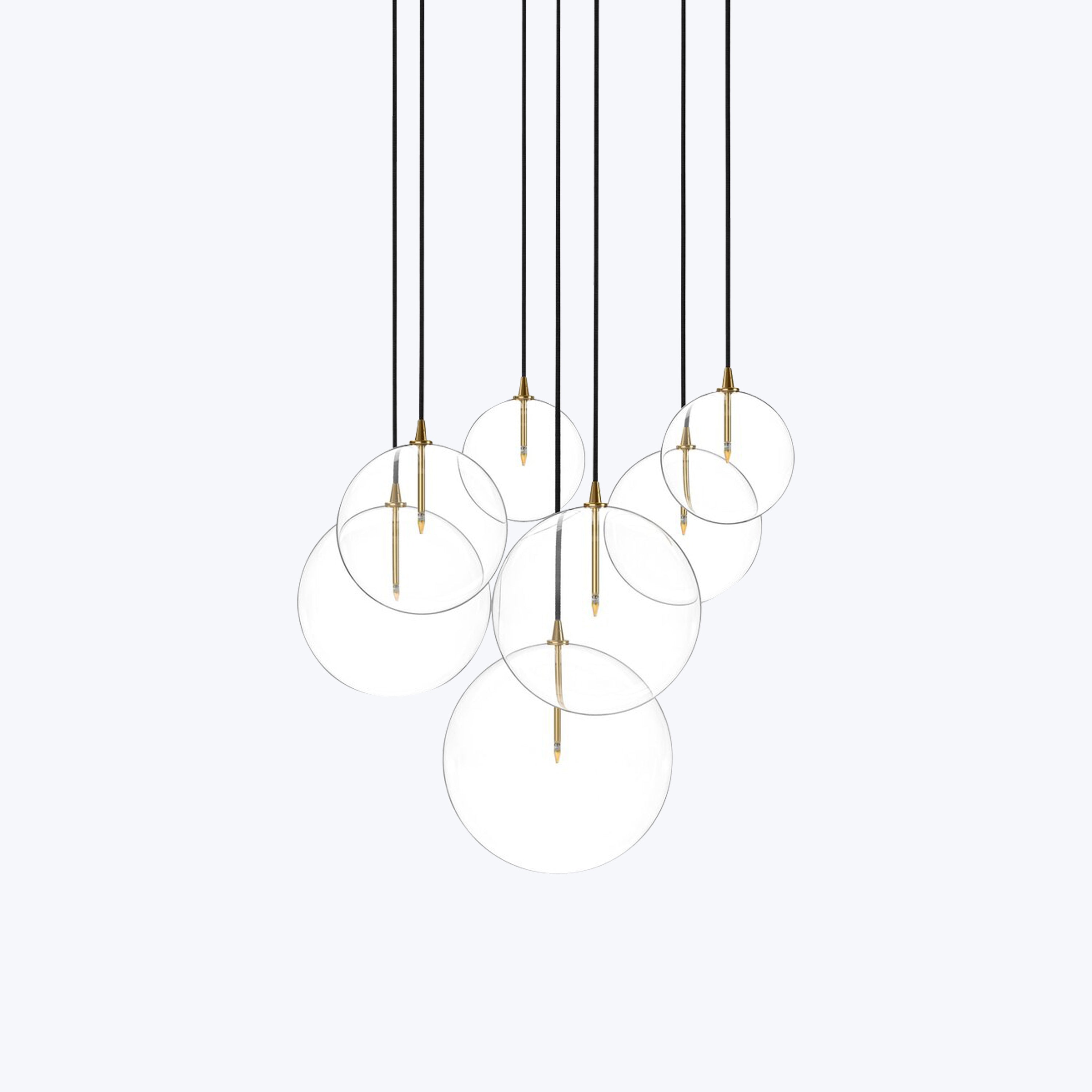 Cluster 7 Mix Chandelier - Thumbnail 4