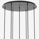 Cluster 7 Mix Chandelier Gunmetal