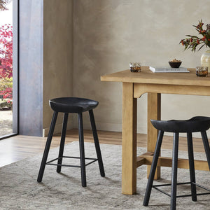 Barrett Bar + Counter Stool Matte Black Parawood - hover