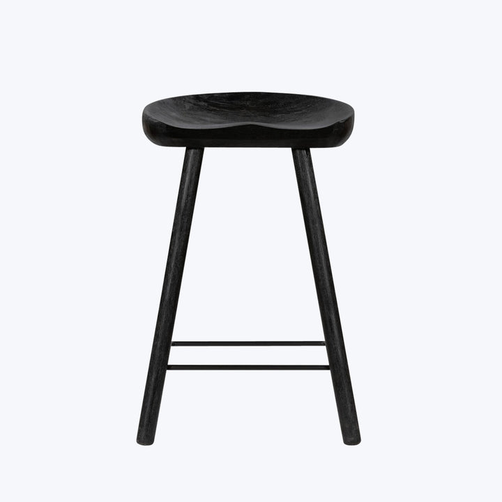 Barrett Bar + Counter Stool Matte Black Parawood