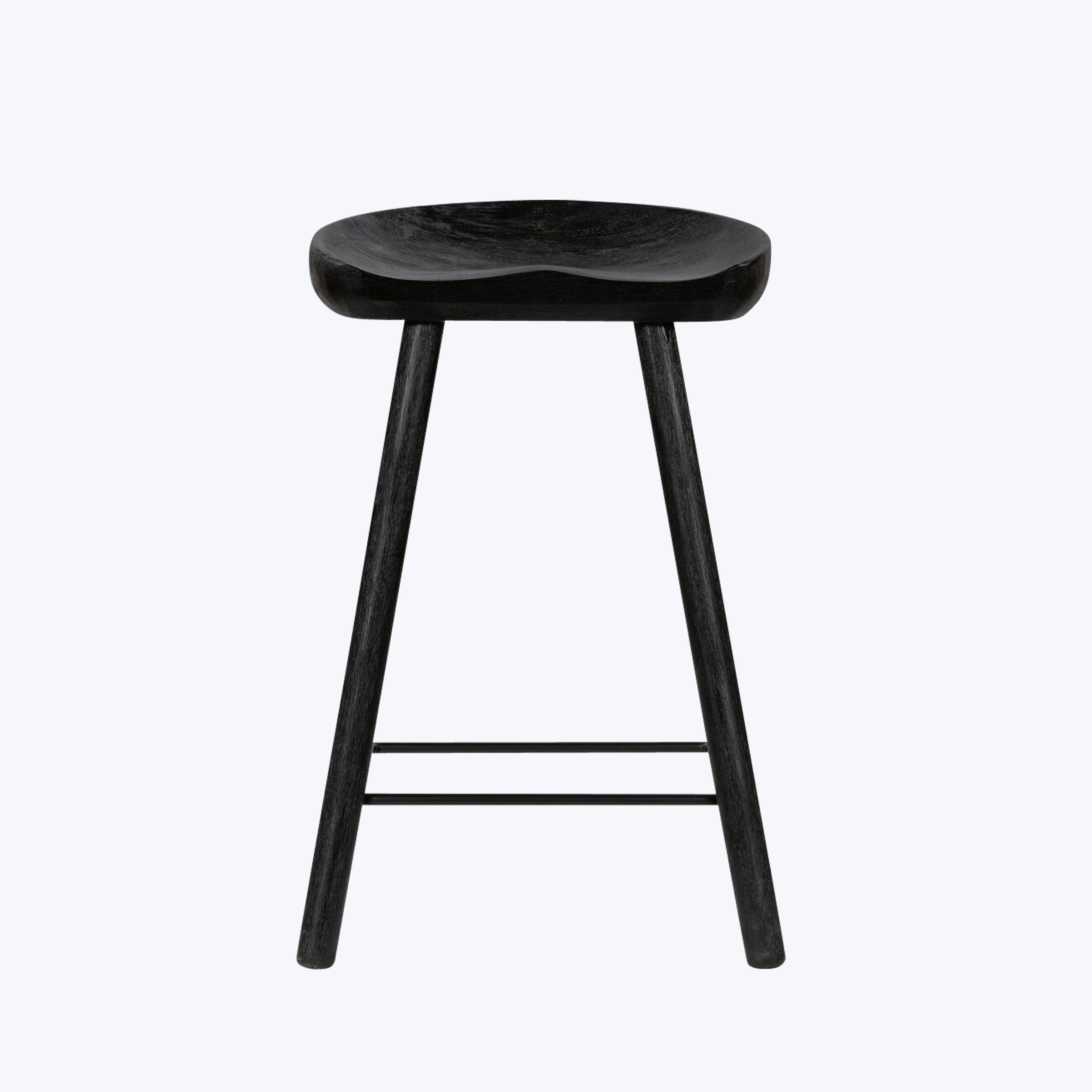 Barrett Bar + Counter Stool Matte Black Parawood