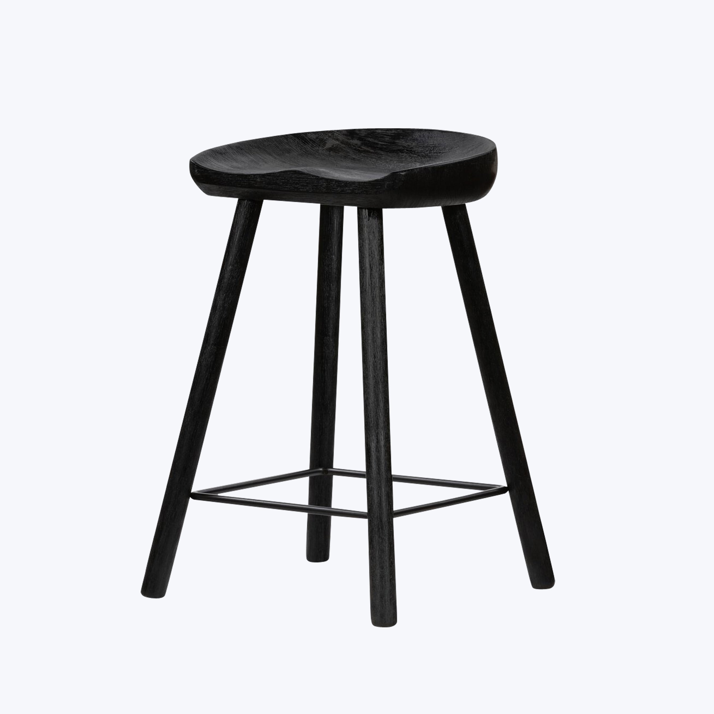 Barrett Bar + Counter Stool Matte Black Parawood