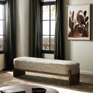 Kirby Accent Bench Sutton Olive - hover