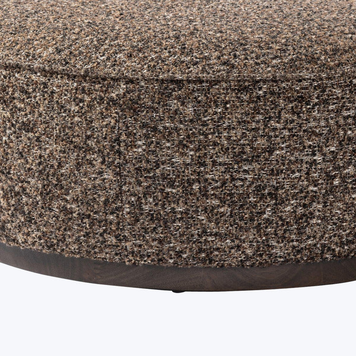 Sinclair Large Round Ottoman Ivan Granite