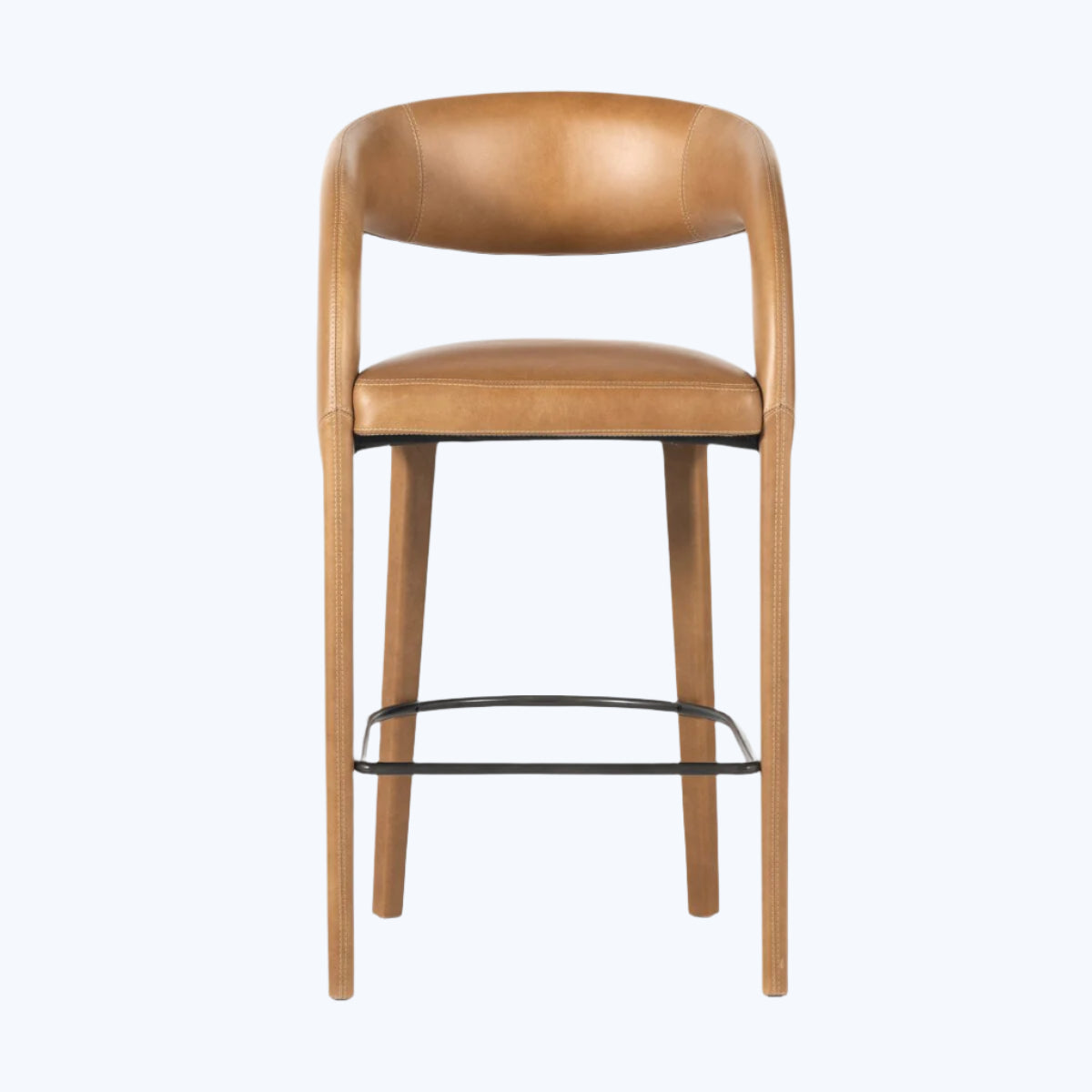 Hawkins Leather Bar Stool