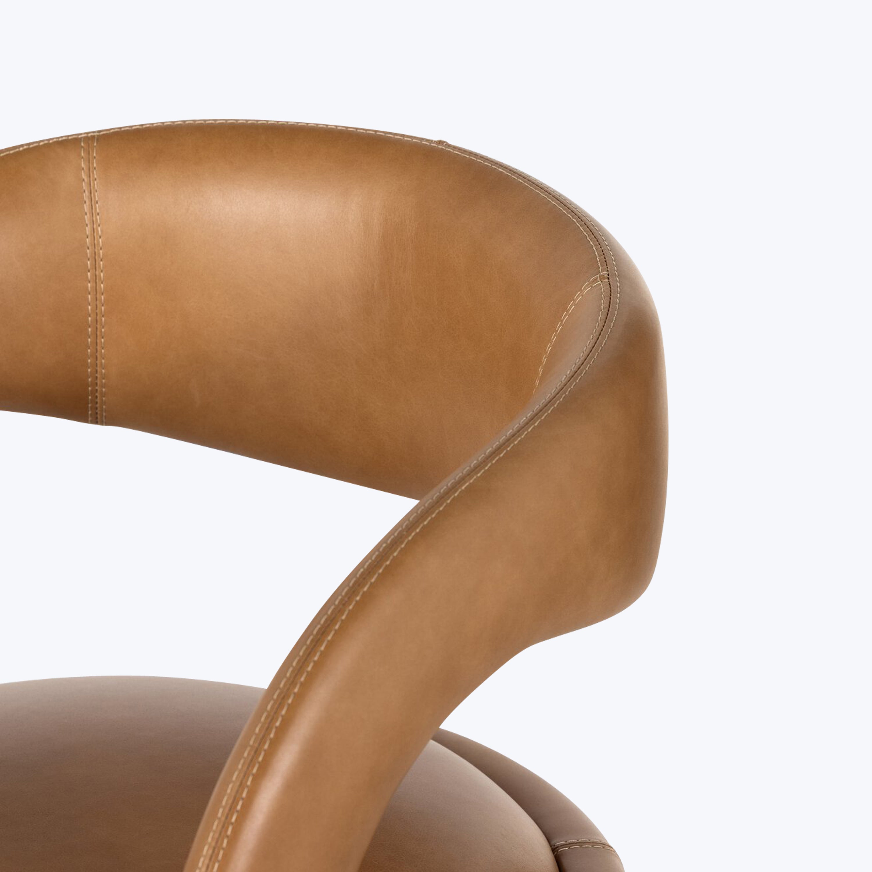 Hawkins Leather Bar Stool Sonoma Butterscotch