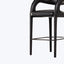 Hawkins Leather Bar Stool Sonoma Black