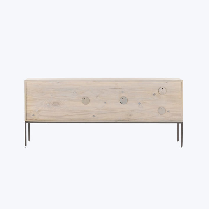 Trey Media Console Dove Poplar
