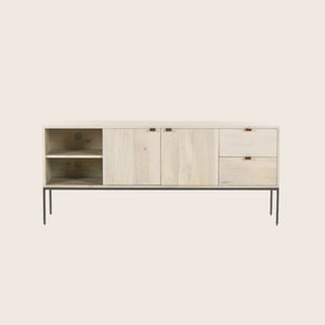 Trey Media Console Dove Poplar