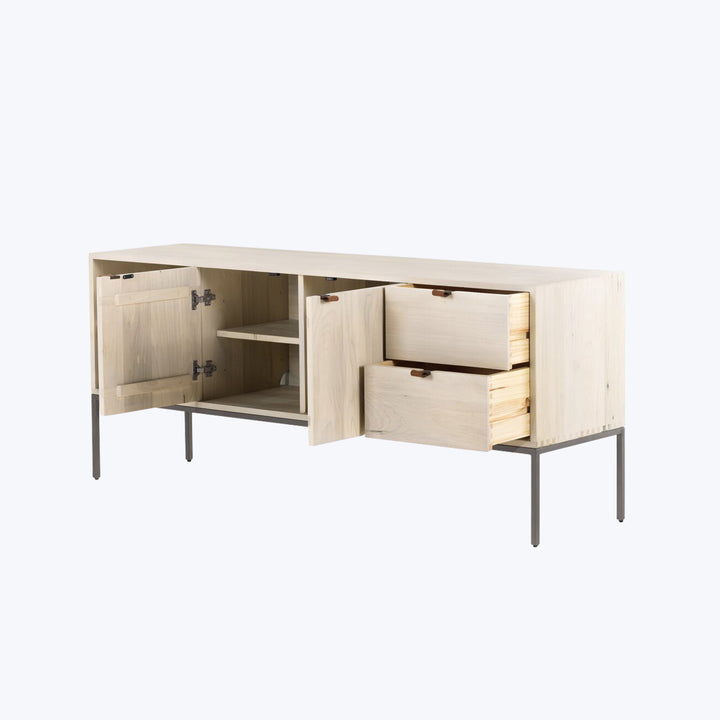 Trey Media Console Dove Poplar