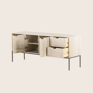 Trey Media Console Dove Poplar - hover