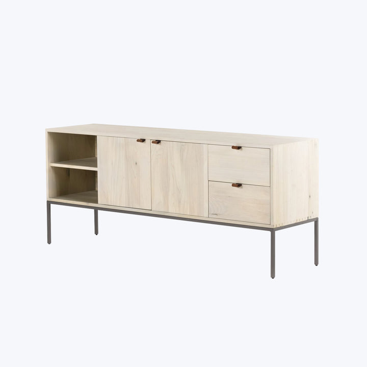 Trey Media Console Dove Poplar