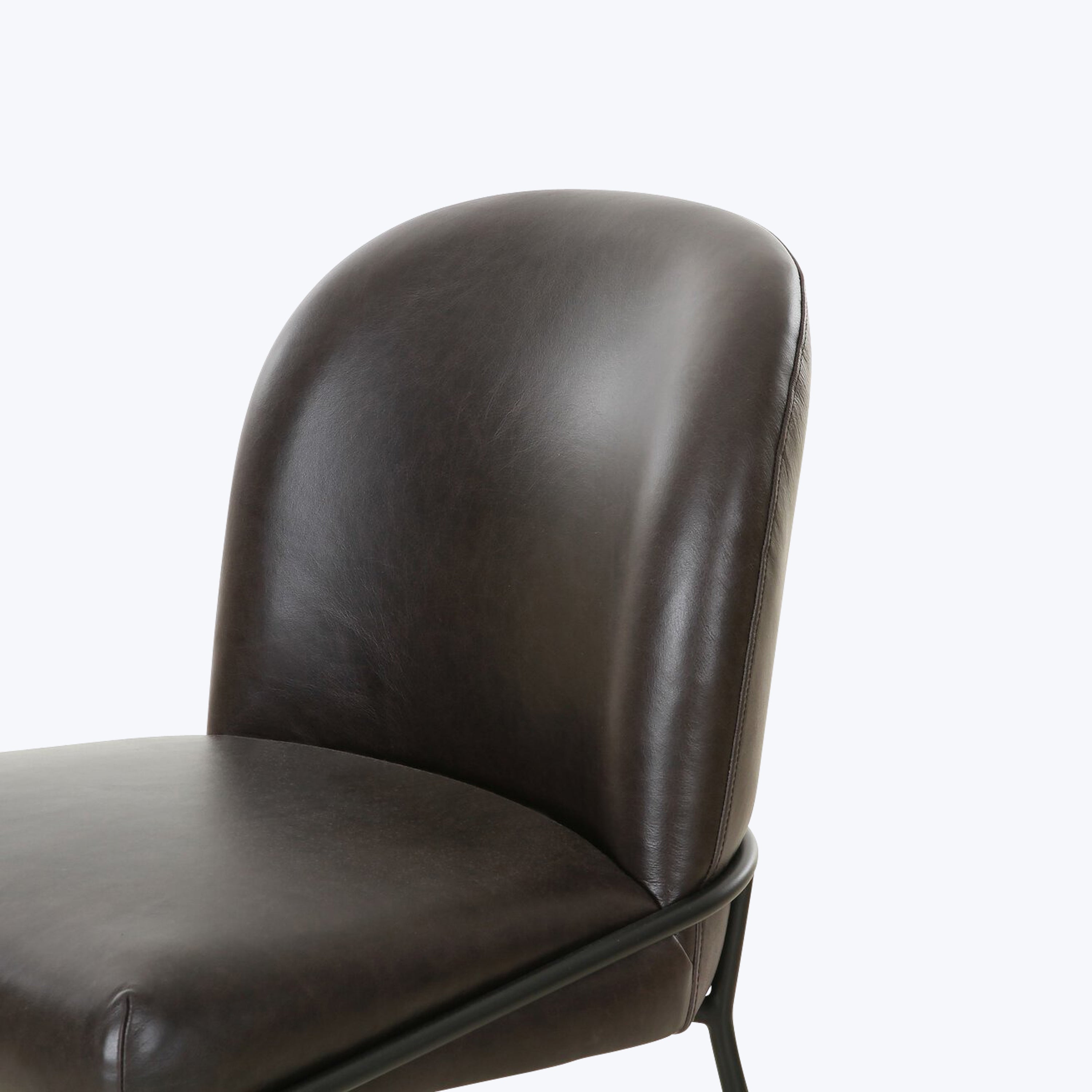 Astrud Leather Dining Chair Sonoma Black