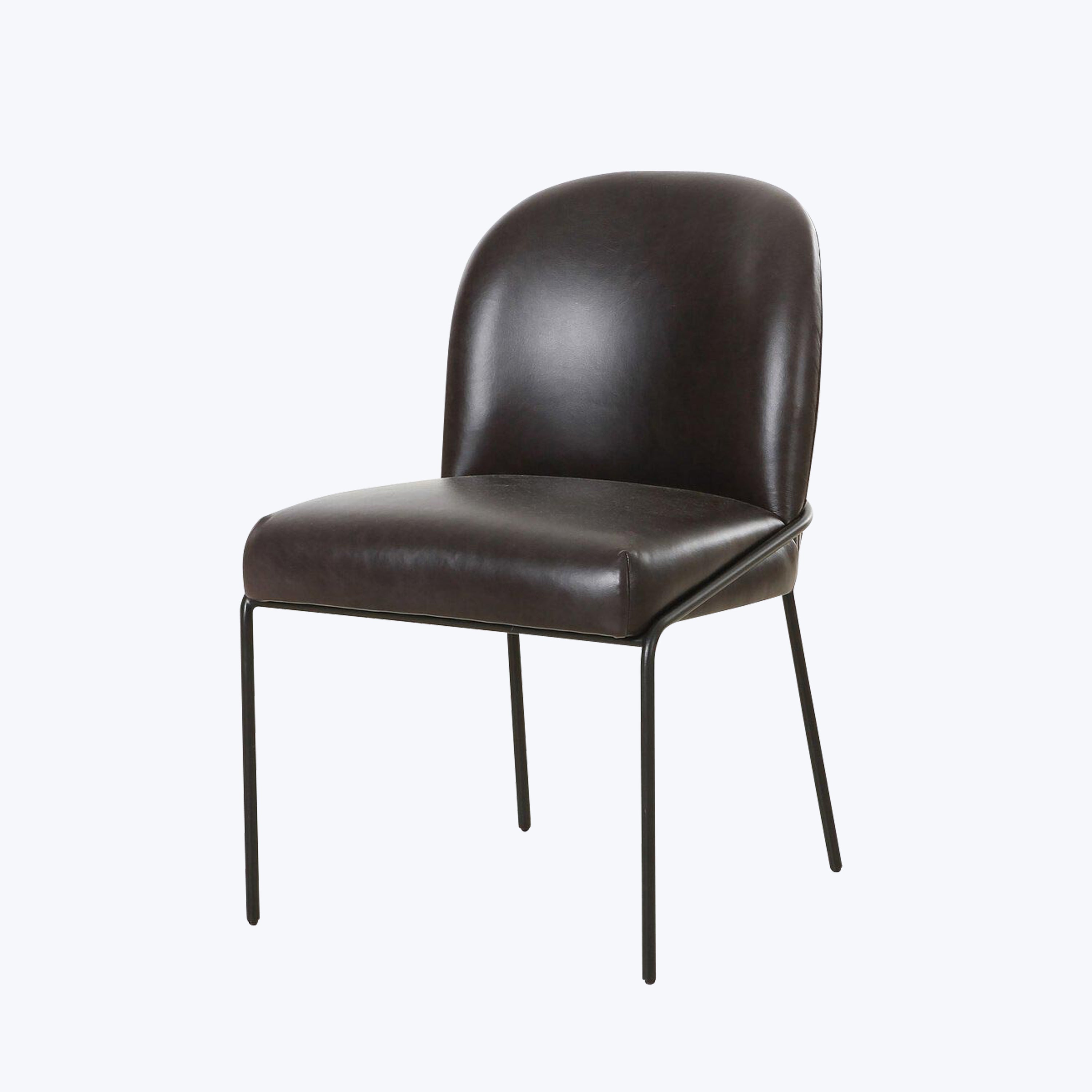 Astrud Leather Dining Chair Sonoma Black