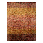 Multicolored Contemporary Silk Rug - 9' x 12'2"