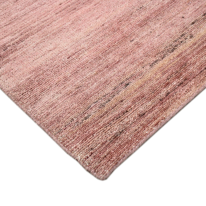Pink Contemporary Wool Rug - 8' x 10'