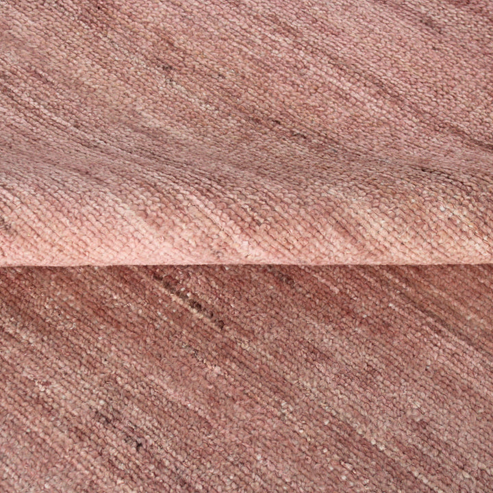 Pink Contemporary Wool Rug - 8' x 10'