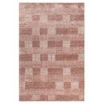 Pink Contemporary Wool Rug