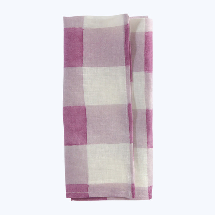 Blossom Plaid Linen Napkin