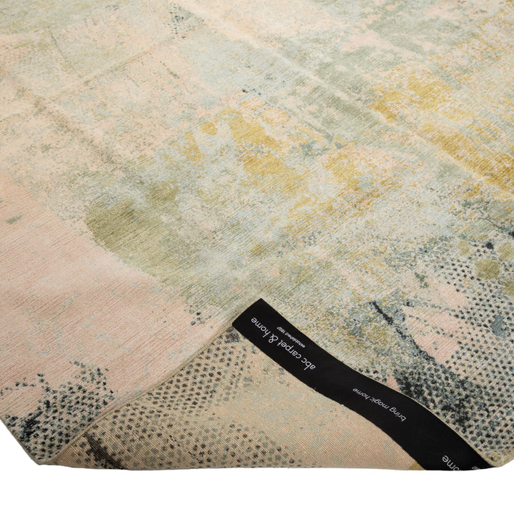 Multicolored Contemporary Wool Silk Blend Rug - 8' x 10'