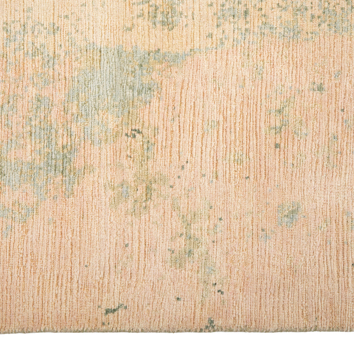 Multicolored Contemporary Wool Silk Blend Rug - 8' x 10'