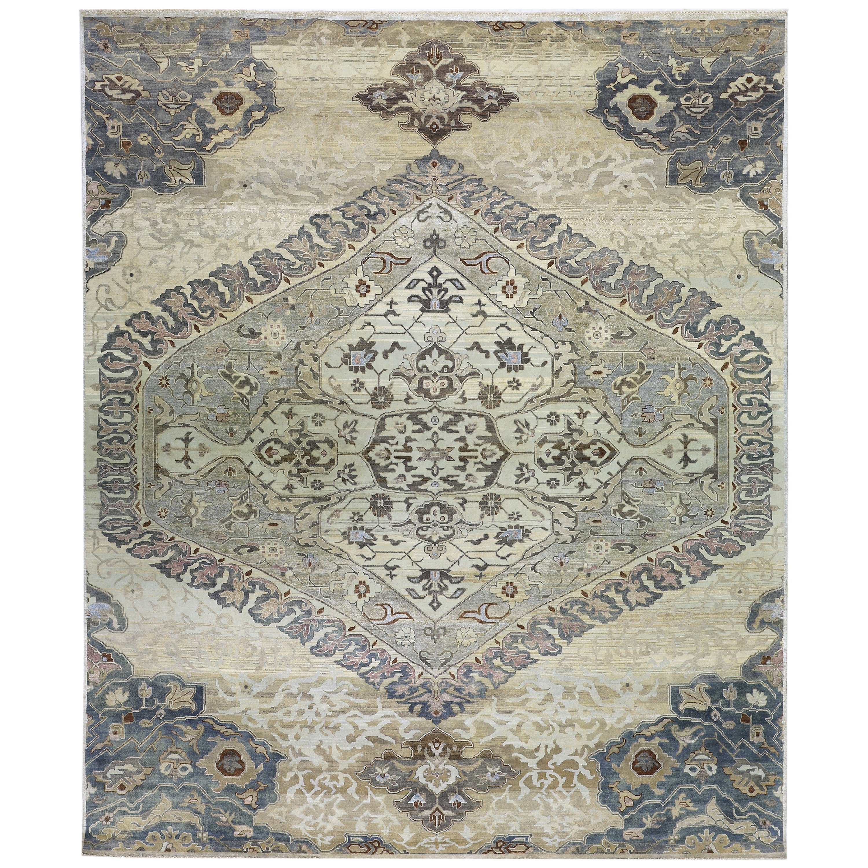 Grey Alchemy Transitional Silk Wool Blend Rug - 11'5" x 13'8"