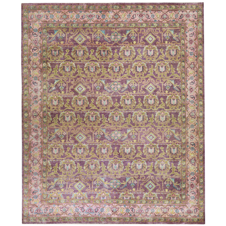 Purple Alchemy Transitional Silk Rug - 8' x 9'8"
