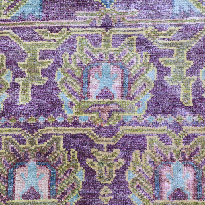 Purple Alchemy Transitional Silk Rug - 8' x 9'8"