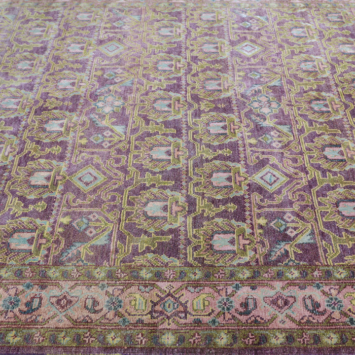 Purple Alchemy Transitional Silk Rug - 8' x 9'8"