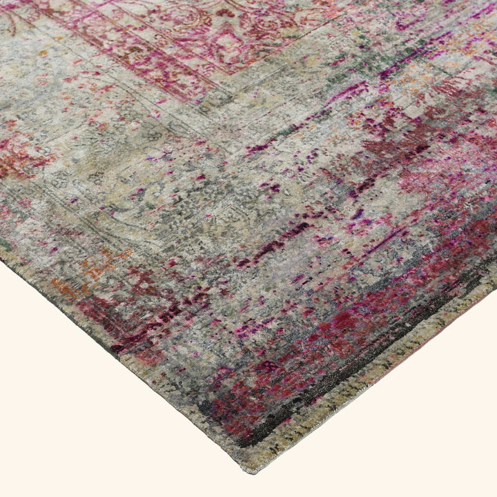 Pink Alchemy Transitional Silk Rug - 8'9" x 12'2"