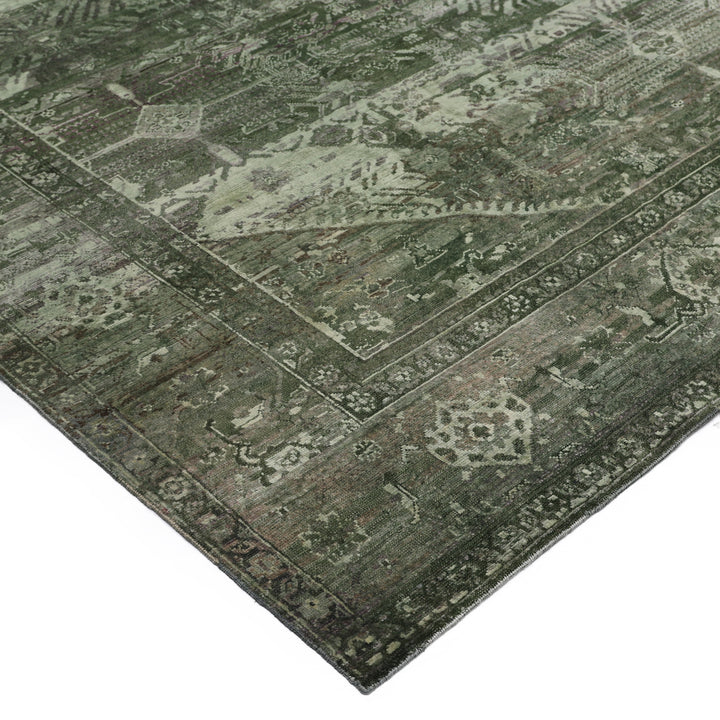 Green Alchemy Transitional Silk Wool Blend Rug - 9'1" x 11'10"