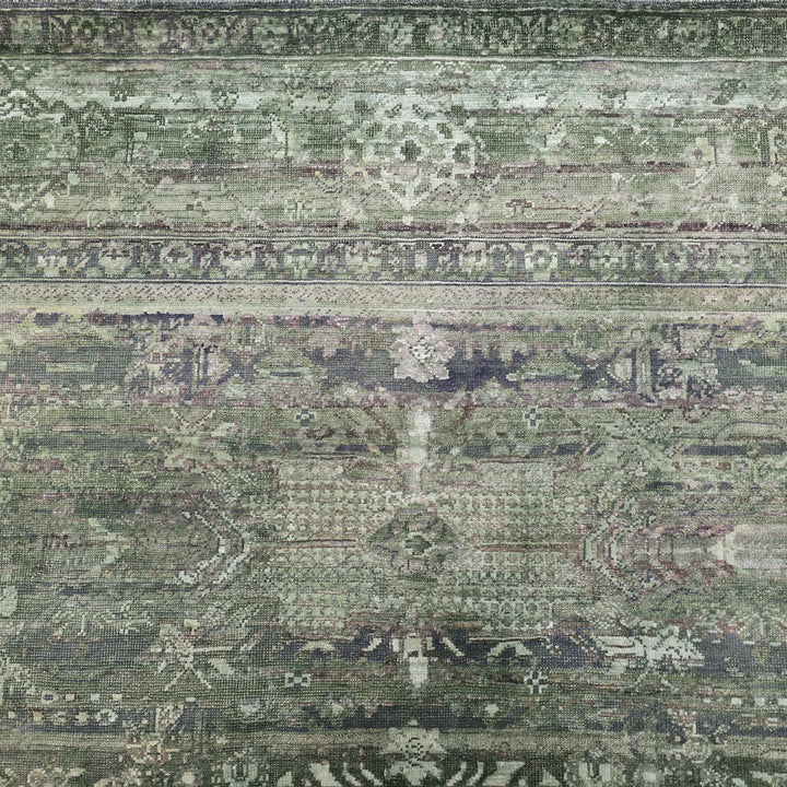 Green Alchemy Transitional Silk Wool Blend Rug - 9'1" x 11'10"