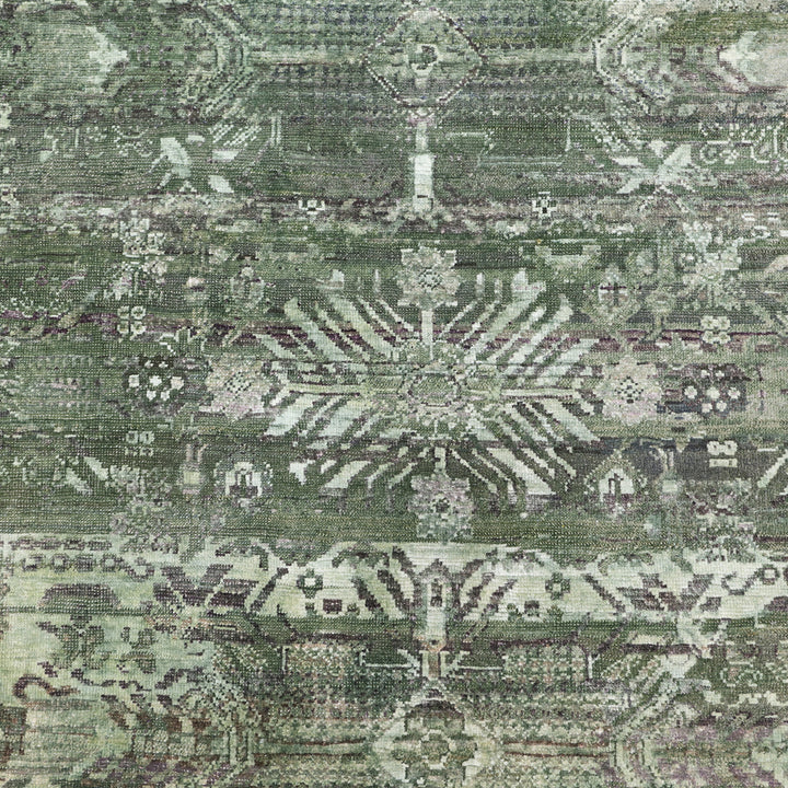 Green Alchemy Transitional Silk Wool Blend Rug - 9'1" x 11'10"