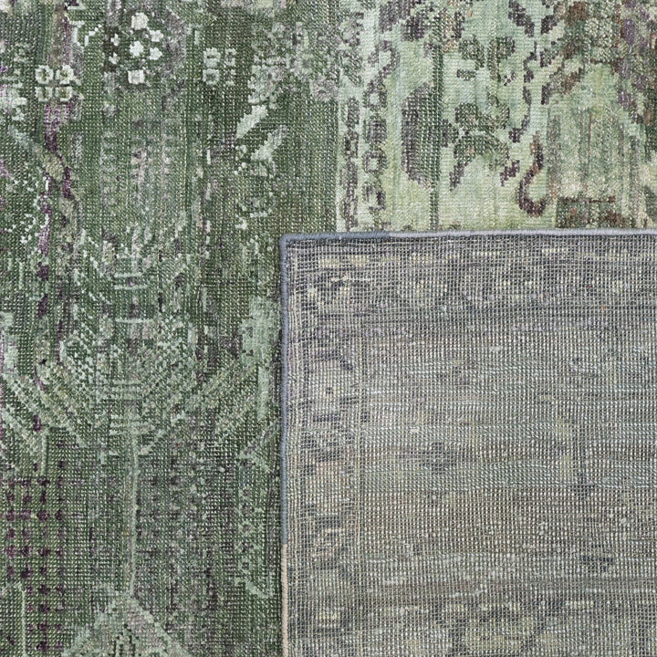 Green Alchemy Transitional Silk Wool Blend Rug - 9'1" x 11'10"
