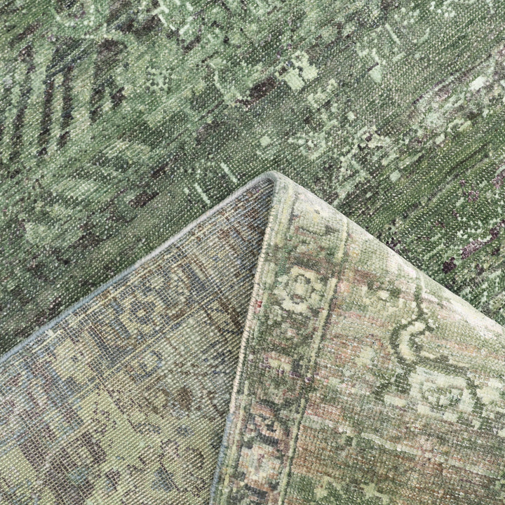 Green Alchemy Transitional Silk Wool Blend Rug - 9'1" x 11'10"