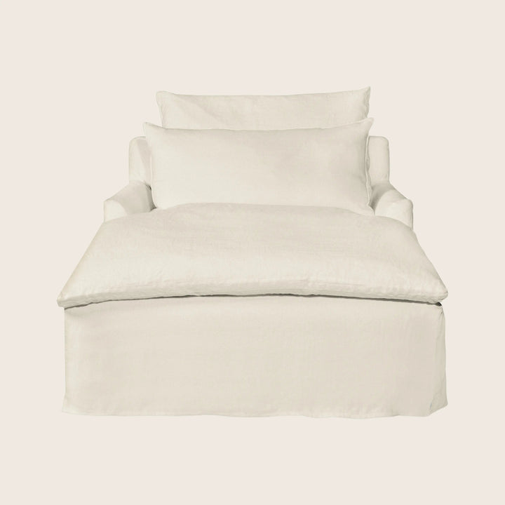 Donato Double Chaise Logan Oatmeal