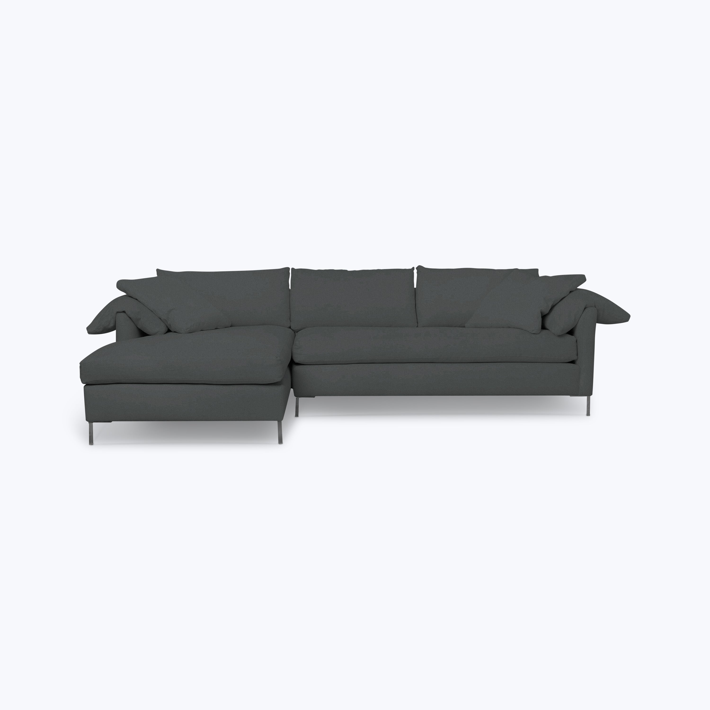 Radley Chaise Sectional Left-Facing / Logan Steel