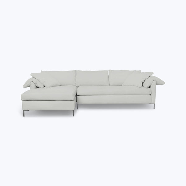 Radley Chaise Sectional Left-Facing / Logan Silver