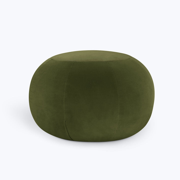 Geo Small Velvet Ottoman