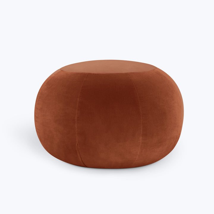 Geo Small Velvet Ottoman