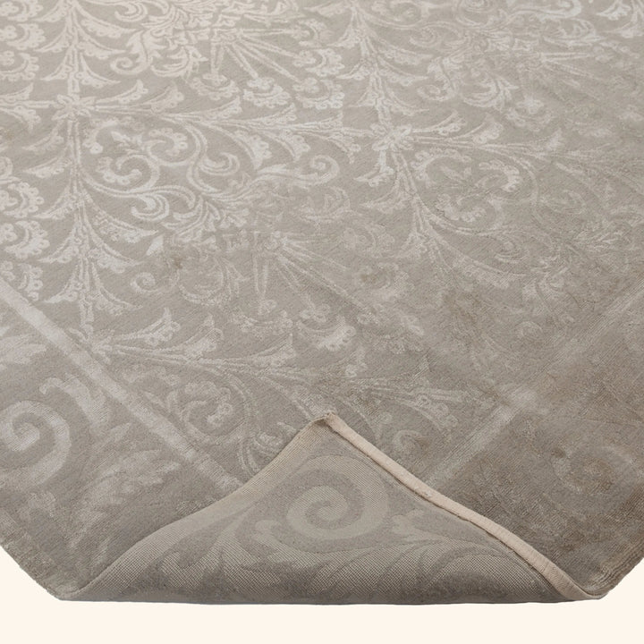 Tibetan Traditional Wool Silk Blend Rug - 9' x 12'1"