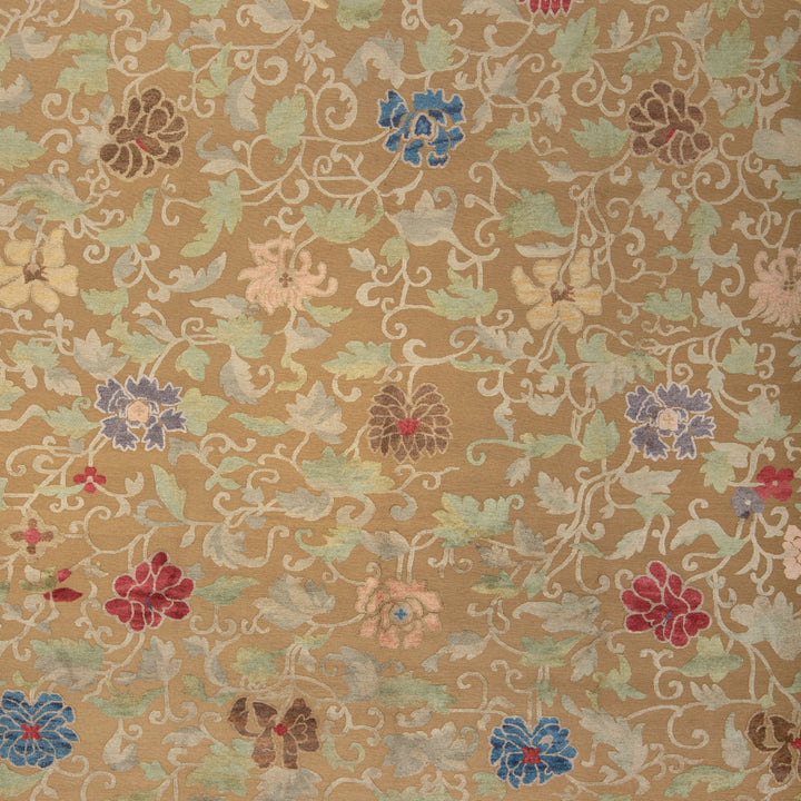 Tibetan Traditional Wool Silk Blend Rug - 9'1" x 12'