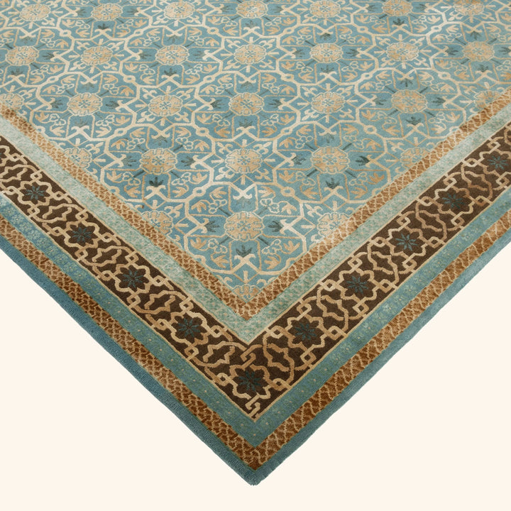 Tibetan Traditional Wool Silk Blend Rug - 8'2" x 10'2"