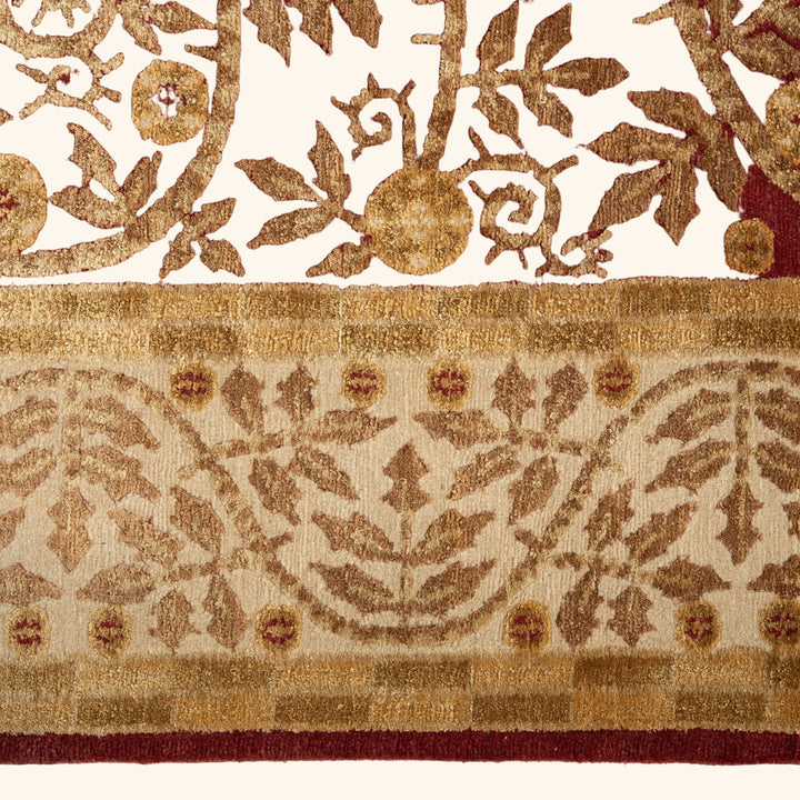Tibetan Traditional Wool Silk Blend Rug - 9'2" x 11'2"