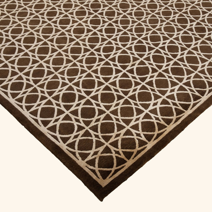 Tibetan Traditional Wool Silk Blend Rug - 9'1" x 12'3"