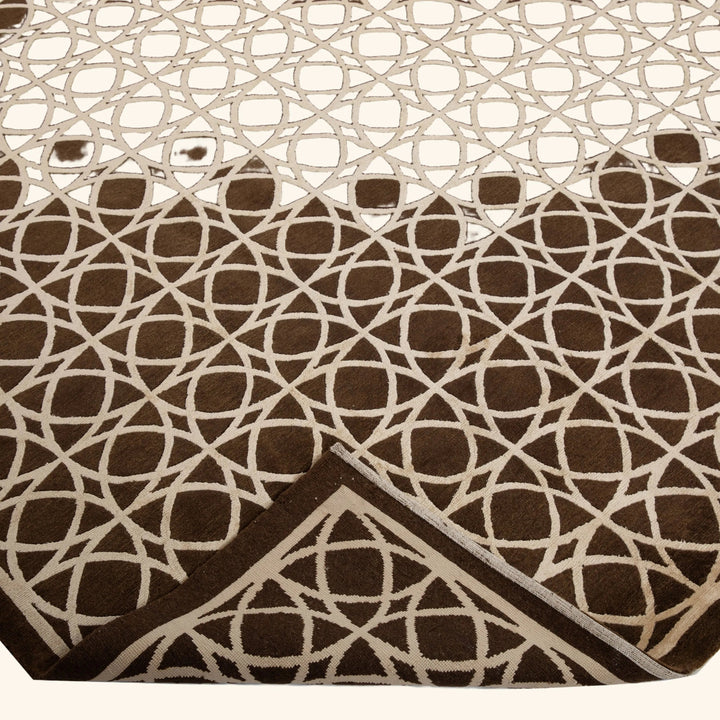 Tibetan Traditional Wool Silk Blend Rug - 9'1" x 12'3"