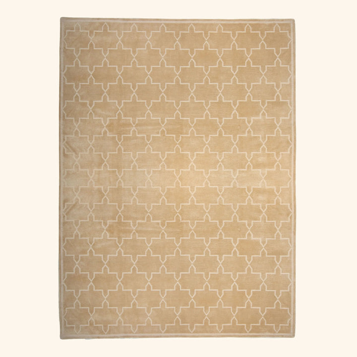 Tibetan Traditional Wool Silk Blend Rug - 9'2" x 12'3"