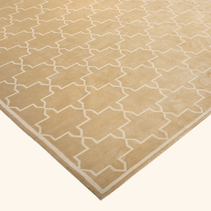 Tibetan Traditional Wool Silk Blend Rug - 9'2" x 12'3"